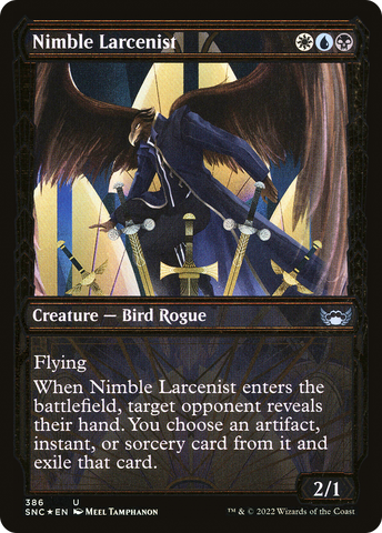 Nimble Larcenist (Gilded Foil) (SNC-386)  Foil - Streets of New Capenna: (Showcase)