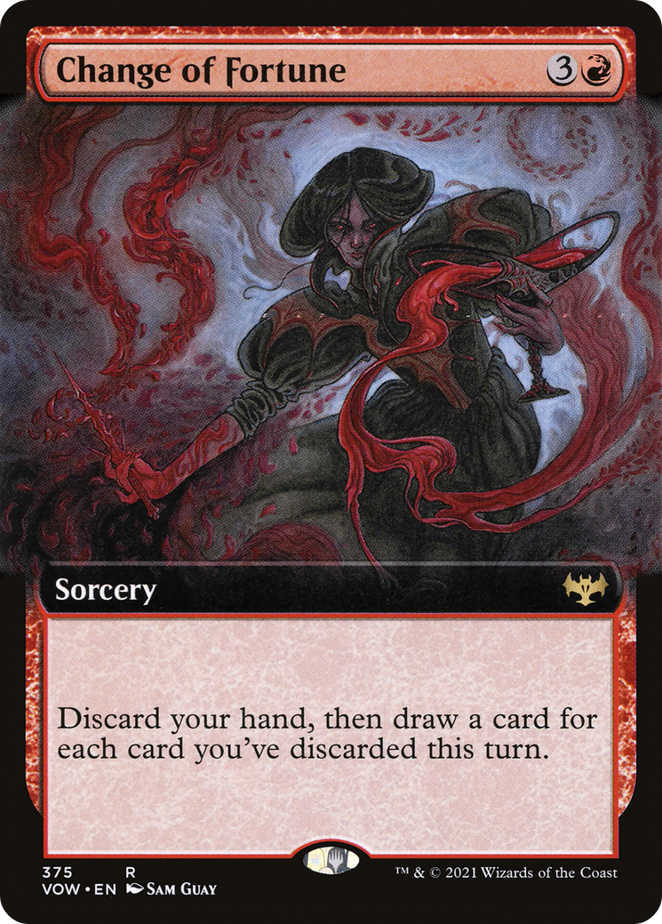 Change of Fortune (Extended Art) (VOW-375)  - Innistrad: Crimson Vow: (Extended Art)