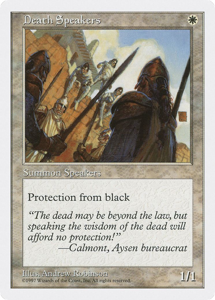 Death Speakers (5ED-)  - Fifth Edition