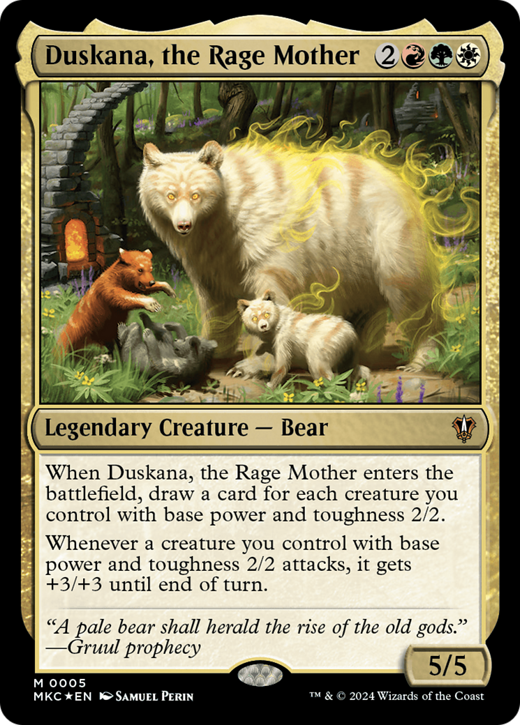 Duskana, the Rage Mother (MKC-005)  Foil - Murders at Karlov Manor Commander