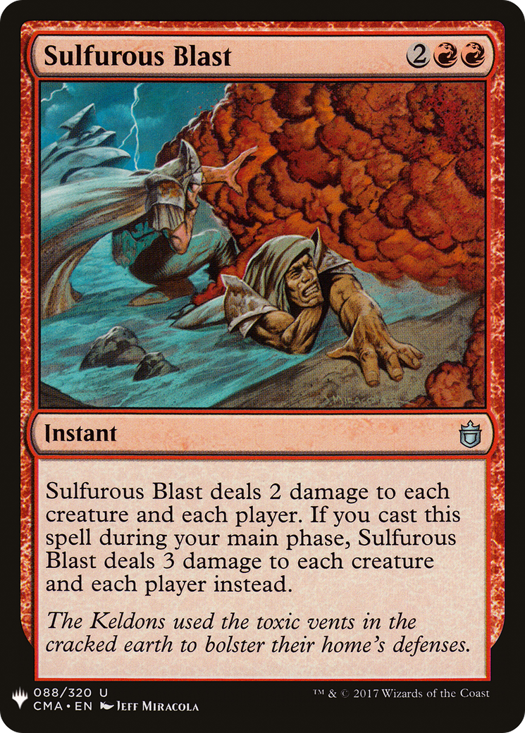 Sulfurous Blast (LIST-CMA-88)  - The List