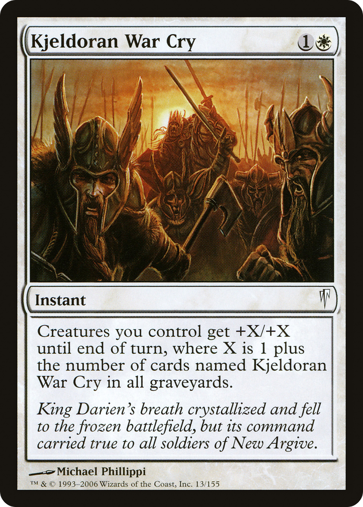 Kjeldoran War Cry (CSP-013)  Foil - Coldsnap