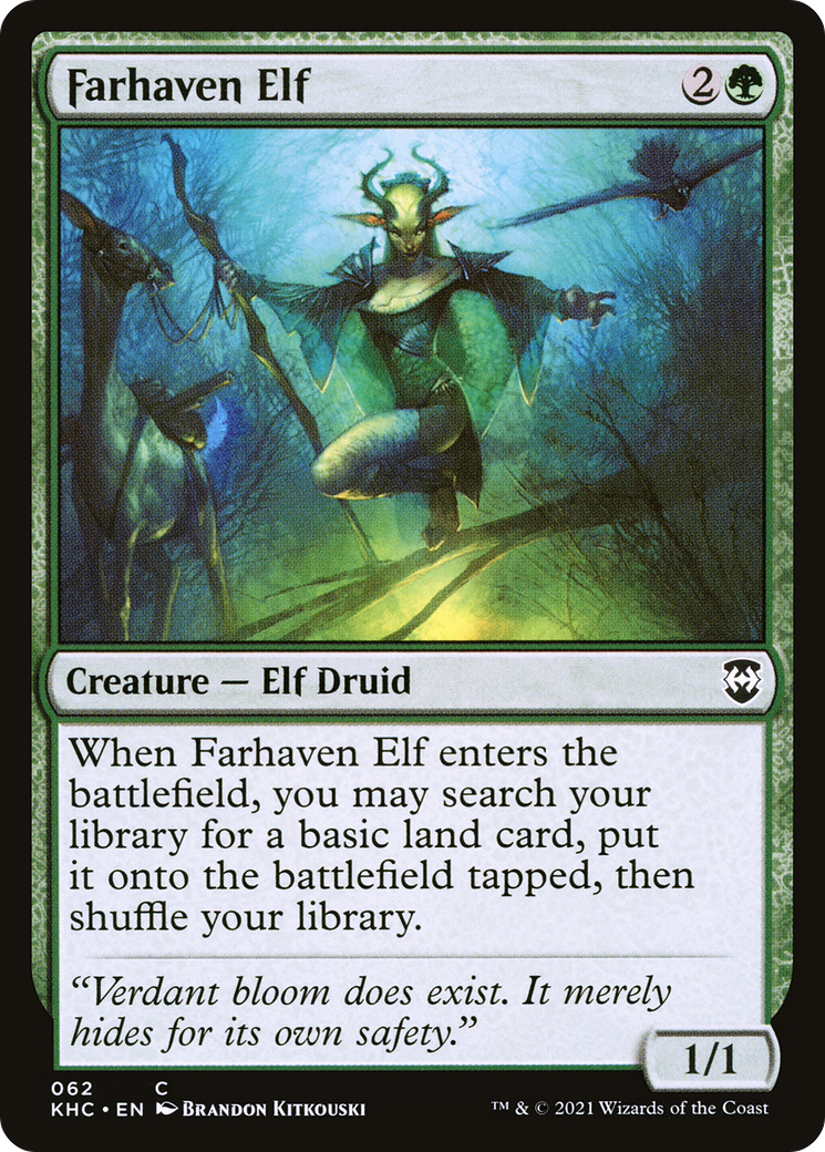 Farhaven Elf (KHC-062)  - Kaldheim Commander