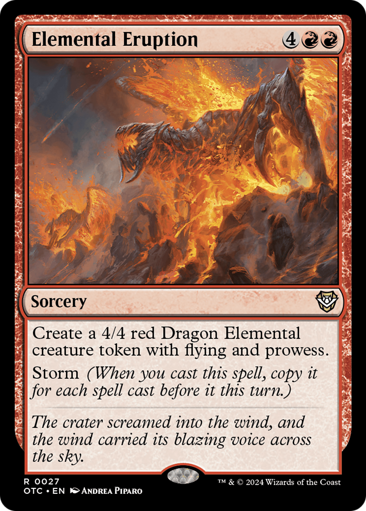 Elemental Eruption (OTC-027)  - Outlaws of Thunder Junction Commander