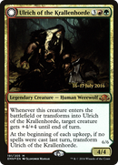 Ulrich of the Krallenhorde (PRE-191)  Foil - Eldritch Moon Promos: (Double Faced Transform)