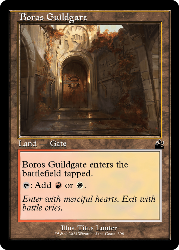 Boros Guildgate (Retro Frame) (RVR-398)  - Ravnica Remastered
