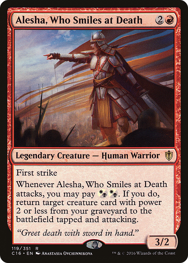 Alesha, Who Smiles at Death (C16-119)  - Commander 2016