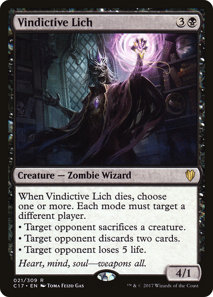 Vindictive Lich (C17-021)  - Commander 2017