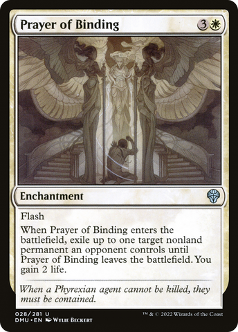 Prayer of Binding (DMU-028)  Foil - Dominaria United