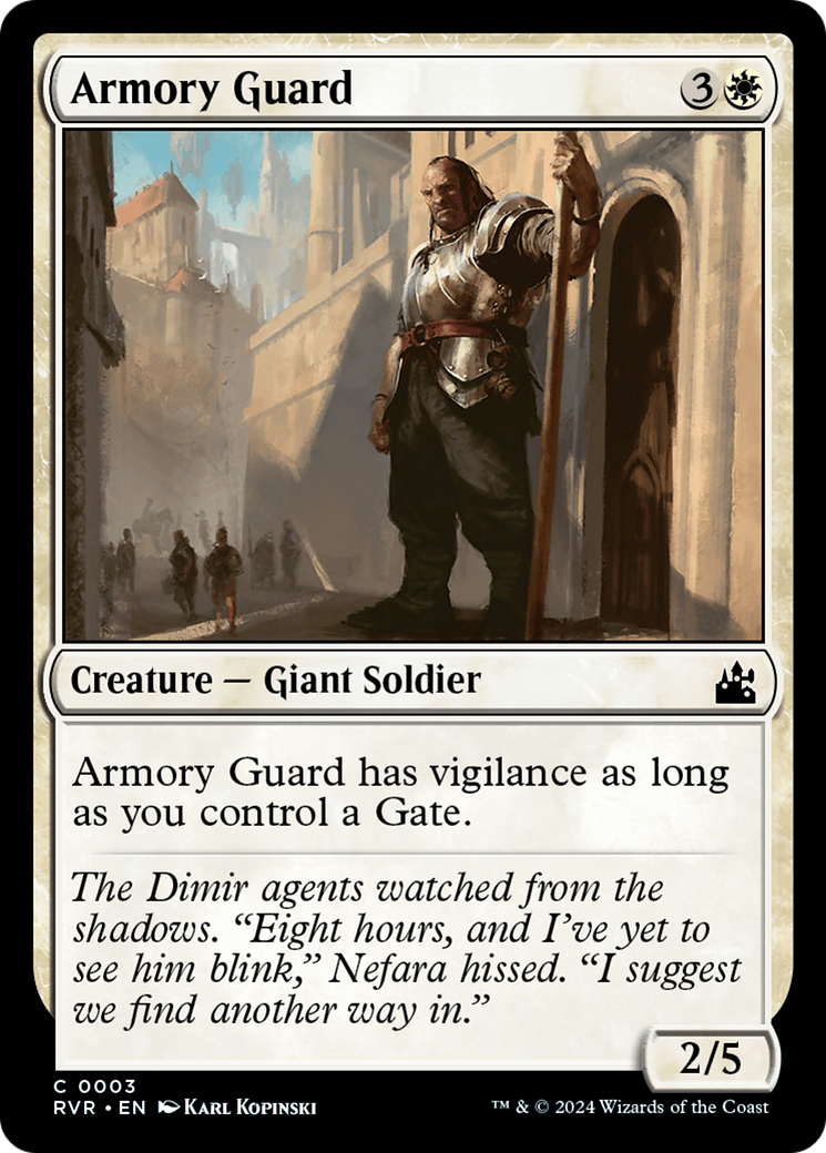 Armory Guard (RVR-003)  Foil - Ravnica Remastered