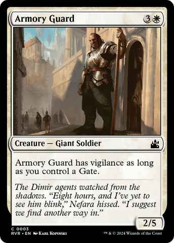 Armory Guard (RVR-003)  Foil - Ravnica Remastered