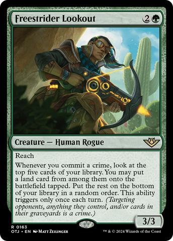 Freestrider Lookout (OTJ-163)  Foil - Outlaws of Thunder Junction