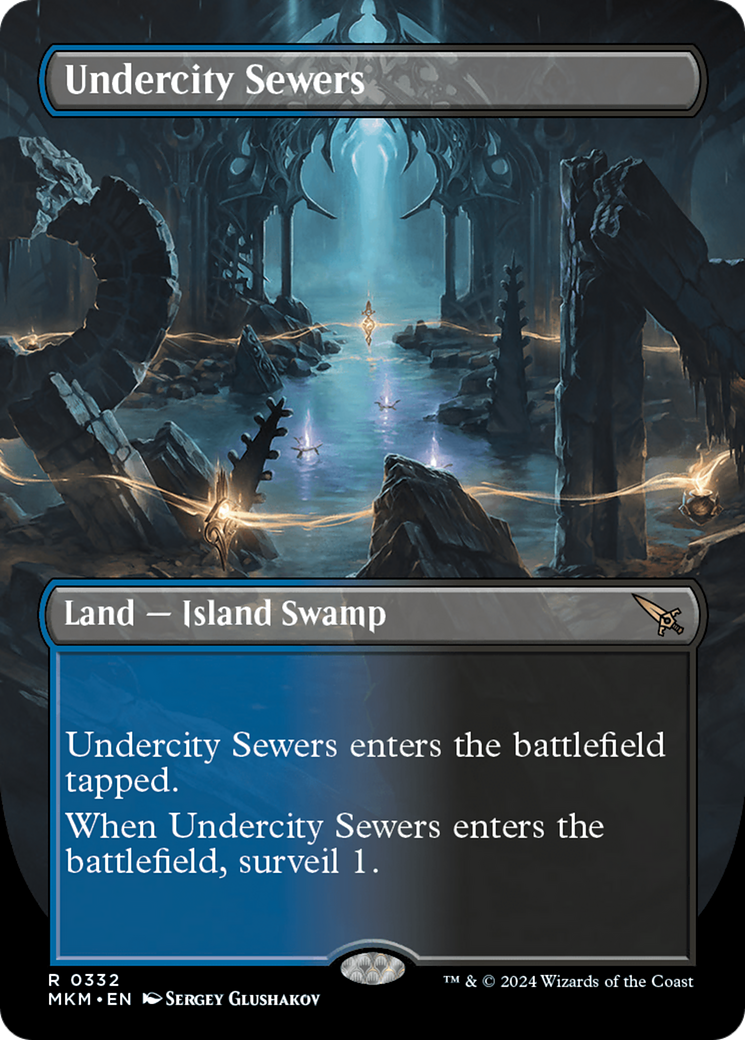 Undercity Sewers (Borderless) (MKM-332)  Foil - Murders at Karlov Manor