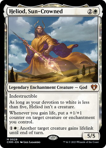 Heliod, Sun-Crowned (CMM-029)  Foil - Commander Masters: (enchantment)