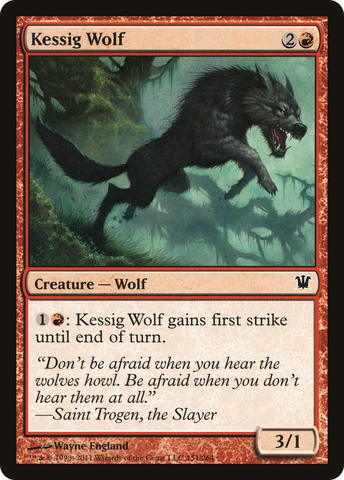 Kessig Wolf (ISD-151)  Foil - Innistrad