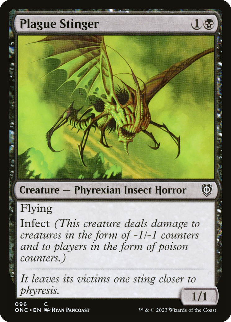 Plague Stinger (ONC-096)  - Phyrexia: All Will Be One Commander