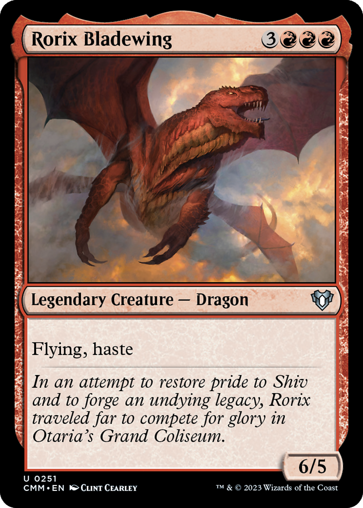 Rorix Bladewing (CMM-251)  Foil - Commander Masters