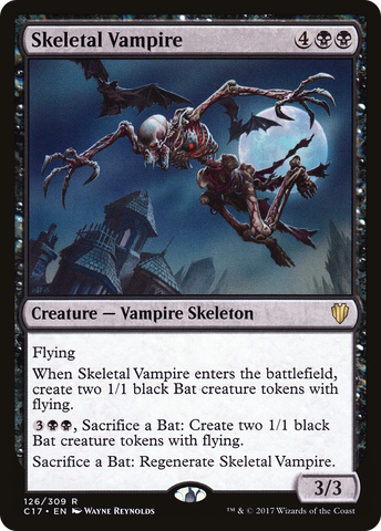 Skeletal Vampire (C17-126)  - Commander 2017