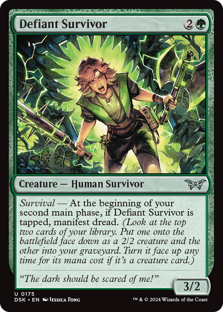Defiant Survivor (DSK-175)  - Duskmourn: House of Horror