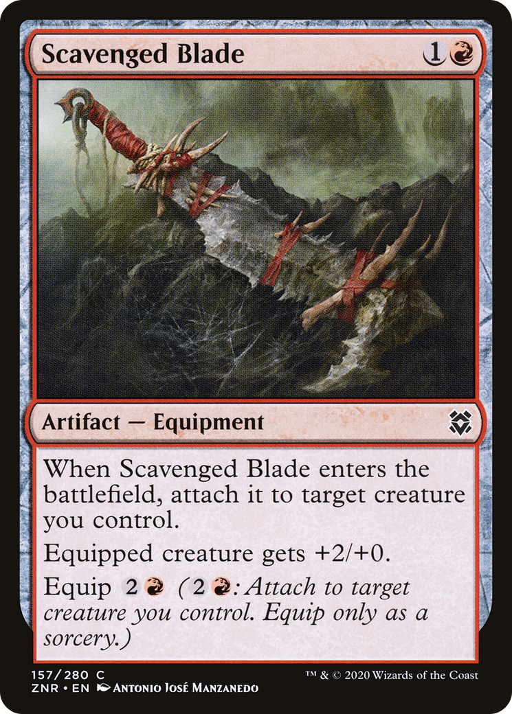 Scavenged Blade (ZNR-157)  Foil - Zendikar Rising