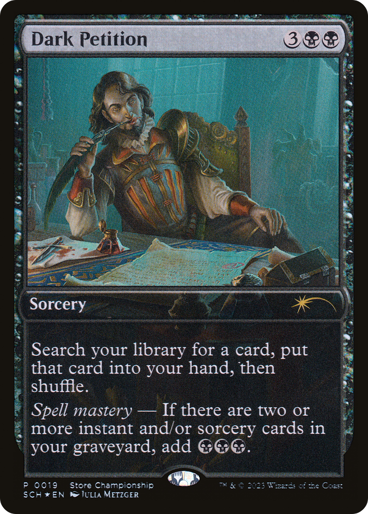 Dark Petition (GAME-019)  Foil - Store Championships