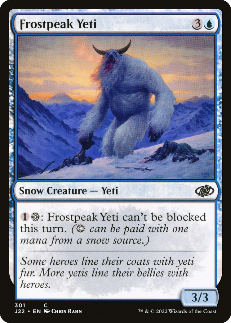 Frostpeak Yeti (J22-301)  - Jumpstart 2022: (snow)