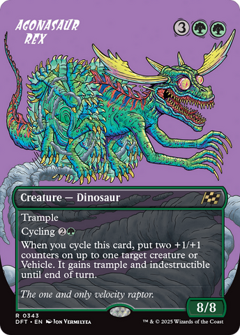 Agonasaur Rex (Borderless) (DFT-343)  - Aetherdrift