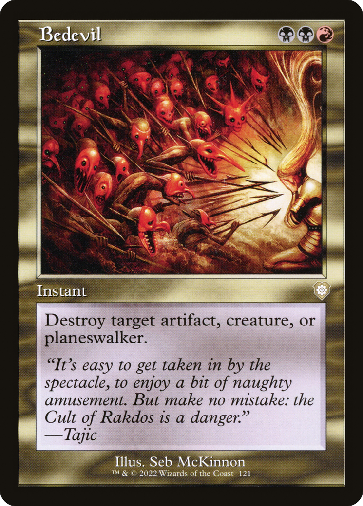 Bedevil (Retro Frame) (BRC-121)  - The Brothers' War Commander