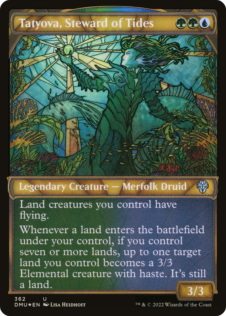 Tatyova, Steward of Tides (Textured Foil) (DMU-362)  Foil - Dominaria United: (Showcase)