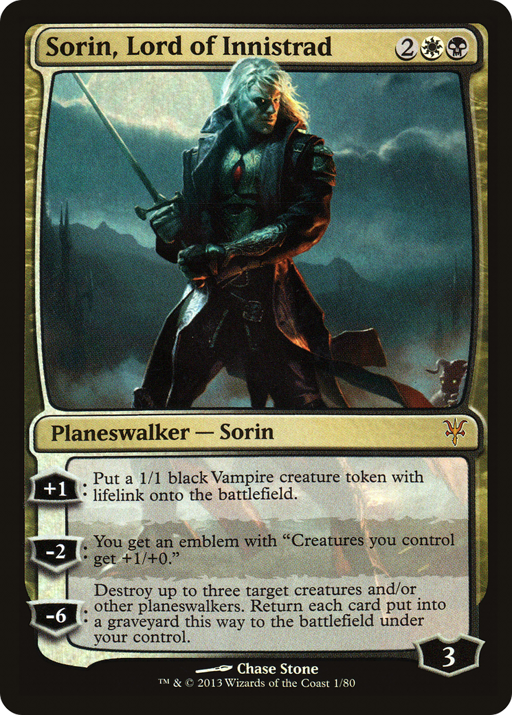 Sorin, Lord of Innistrad (DDK-001)  - Duel Decks: Sorin vs. Tibalt