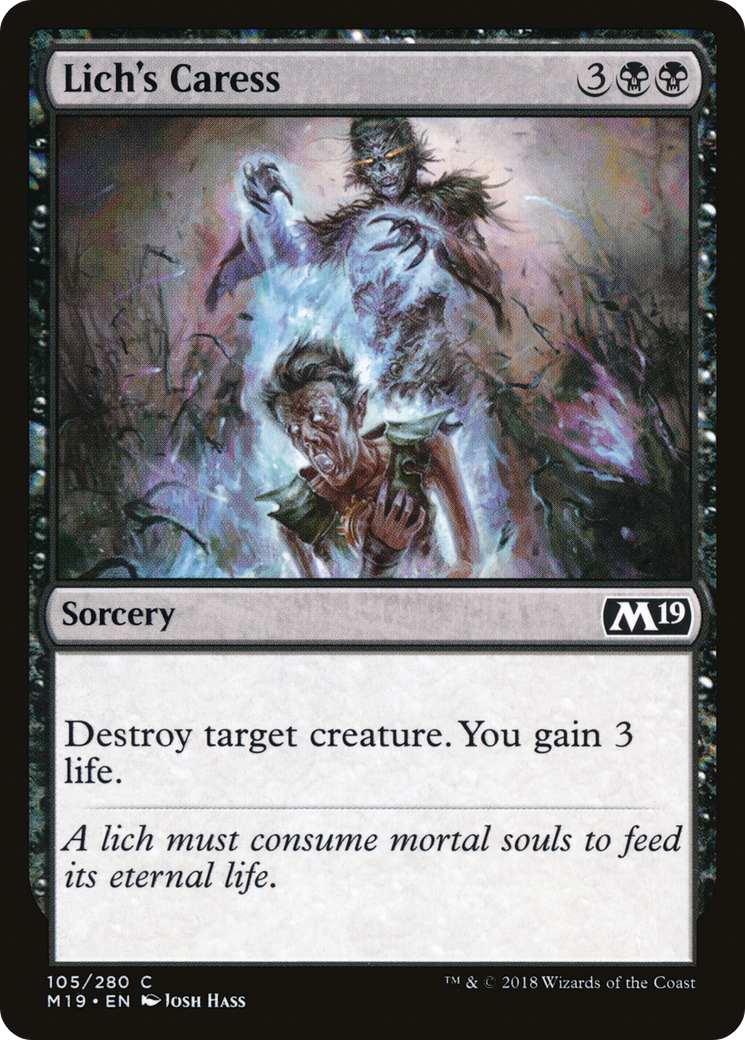 Lich's Caress (M19-105)  - Core Set 2019