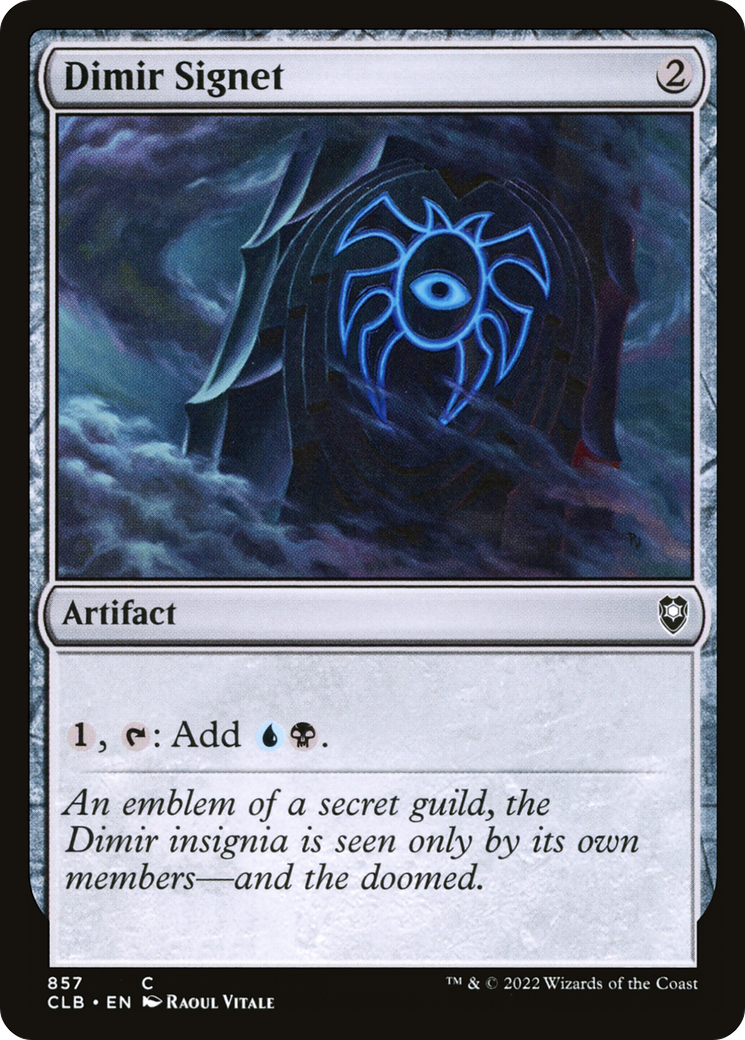 Dimir Signet (CLB-857)  - Commander Legends: Battle for Baldur's Gate
