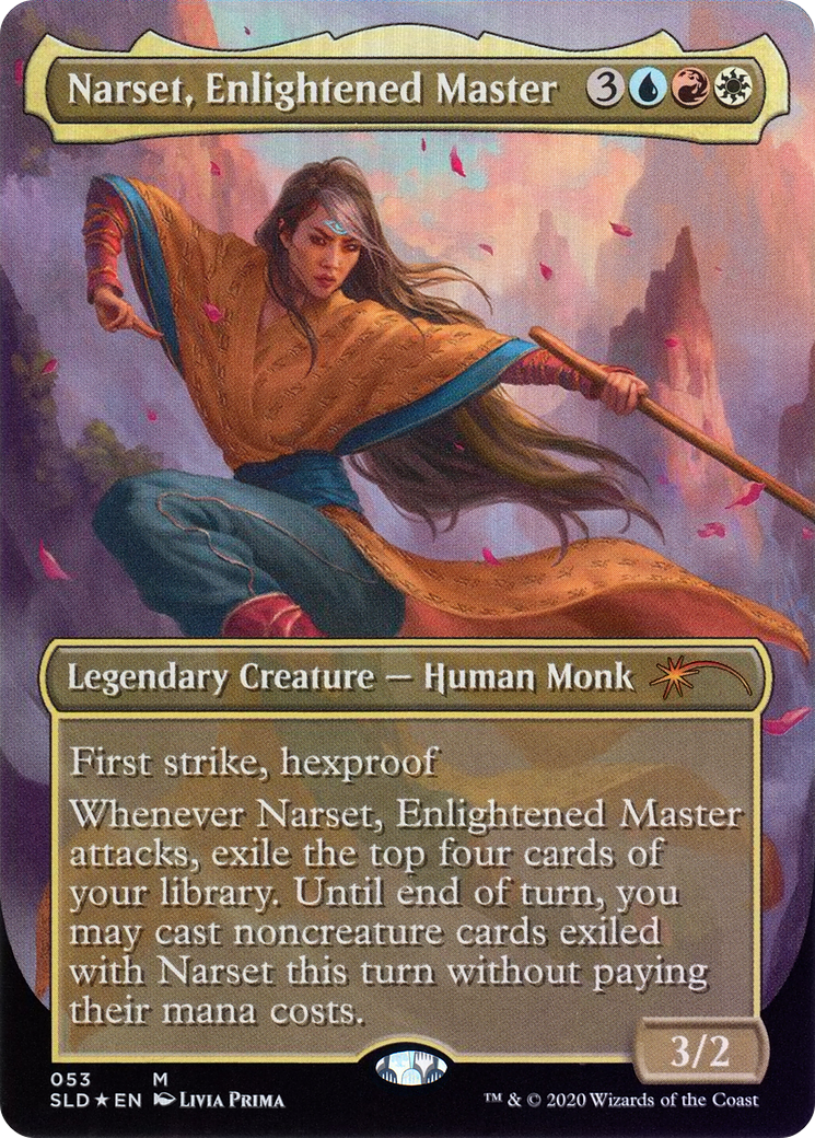 Narset, Enlightened Master (SLD-053)  Foil - Secret Lair Drop (Borderless)