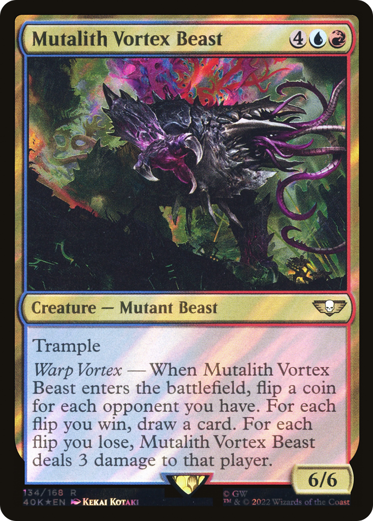 Mutalith Vortex Beast (Surge Foil) (40K-134)  Foil - Warhammer 40,000 Commander