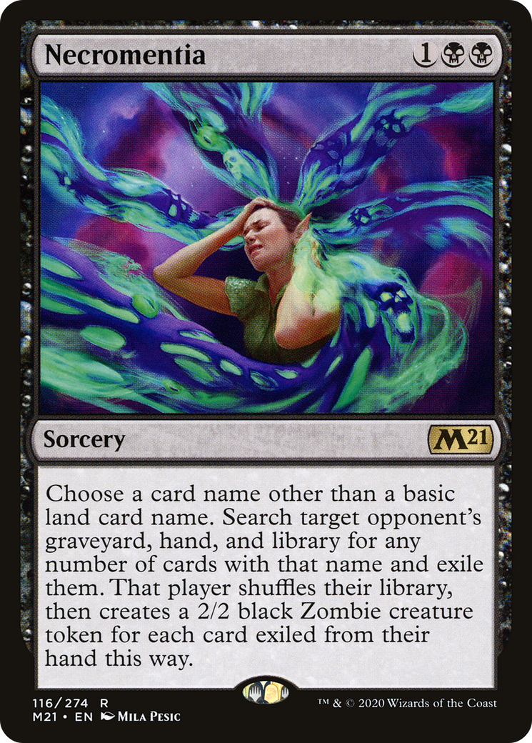 Necromentia (M21-116)  Foil - Core Set 2021
