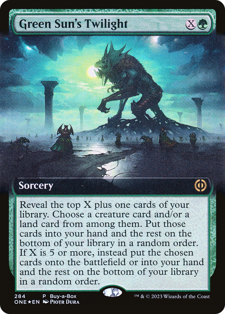Green Sun's Twilight (BABP-284)  Foil - Phyrexia: All Will Be One: (Extended Art)