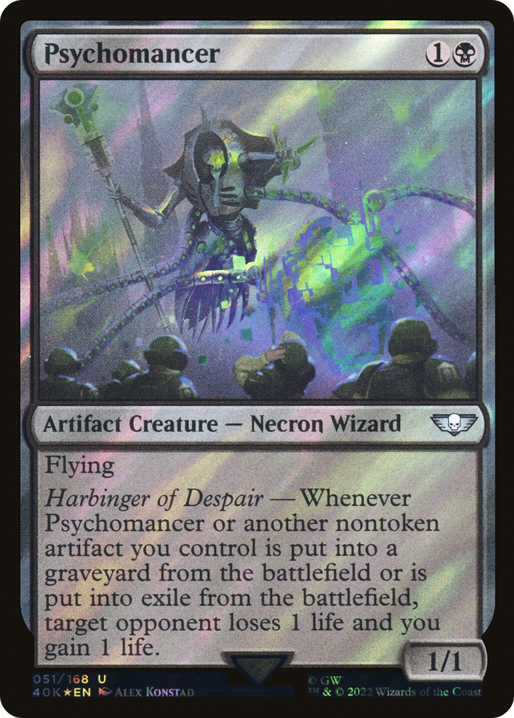 Psychomancer (Surge Foil) (40K-051)  Foil - Warhammer 40,000 Commander