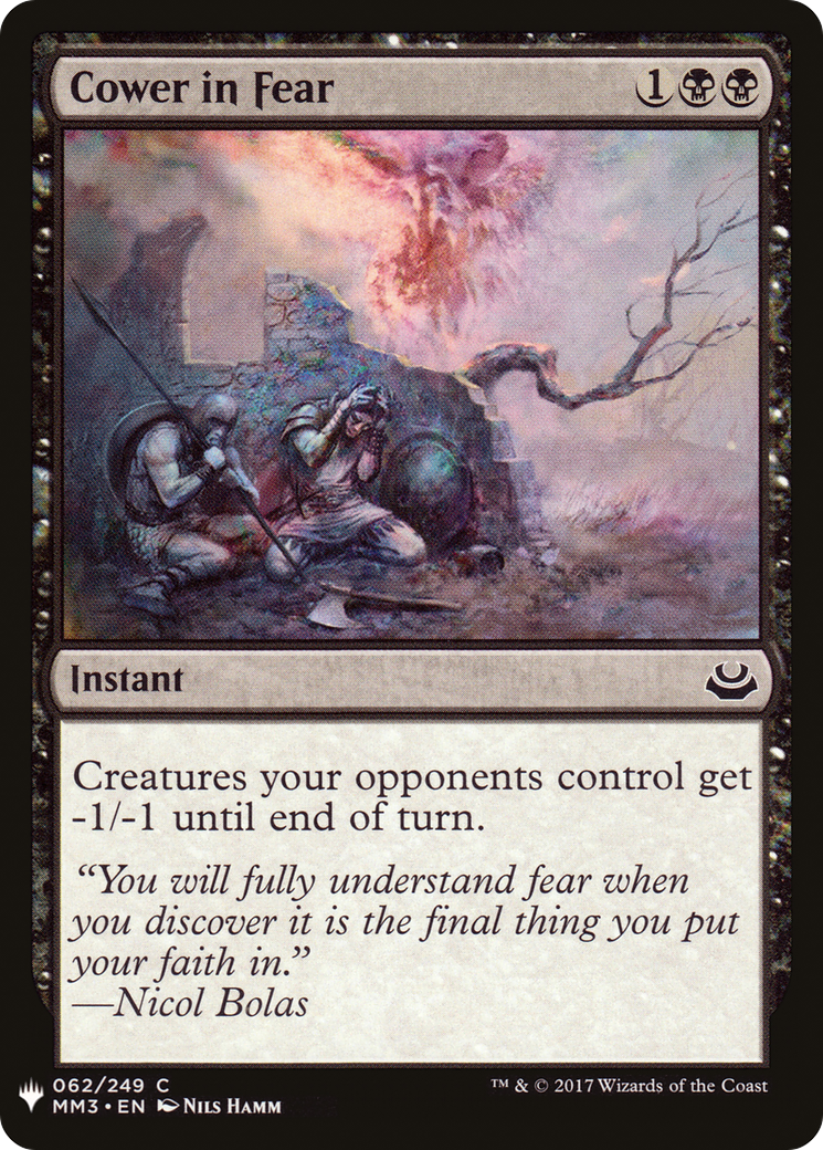 Cower in Fear (LIST-062)  - The List