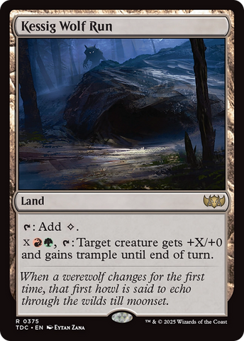 Kessig Wolf Run (TDC-375) - Commander: Tarkir: Dragonstorm
