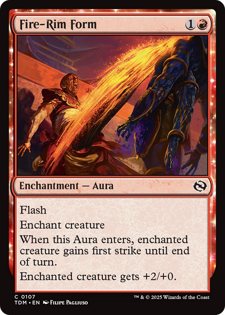 Fire-Rim Form (TDM-107)  Foil - Tarkir: Dragonstorm: (enchantment)