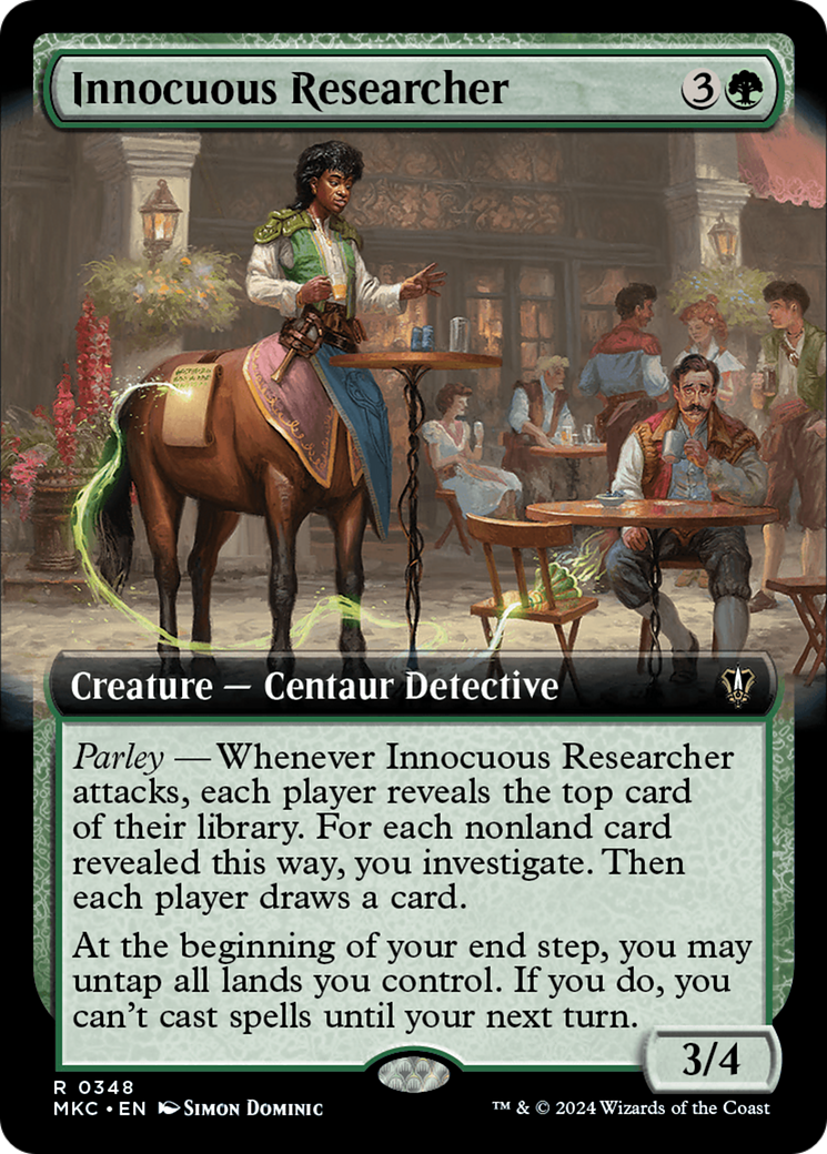 Innocuous Researcher (Extended Art) (MKC-348)  - Murders at Karlov Manor Commander: (Extended Art)