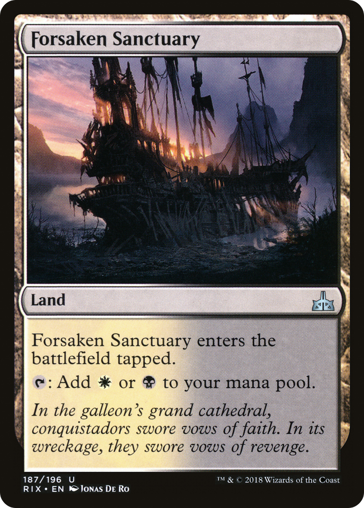 Forsaken Sanctuary (RIX-187)  - Rivals of Ixalan