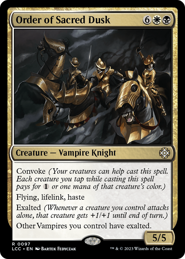 Order of Sacred Dusk (LCC-097)  - The Lost Caverns of Ixalan Commander