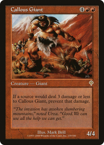 Callous Giant (INV-139) - Invasion