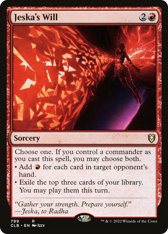 Jeska's Will (CLB-799)  - Commander Legends: Battle for Baldur's Gate