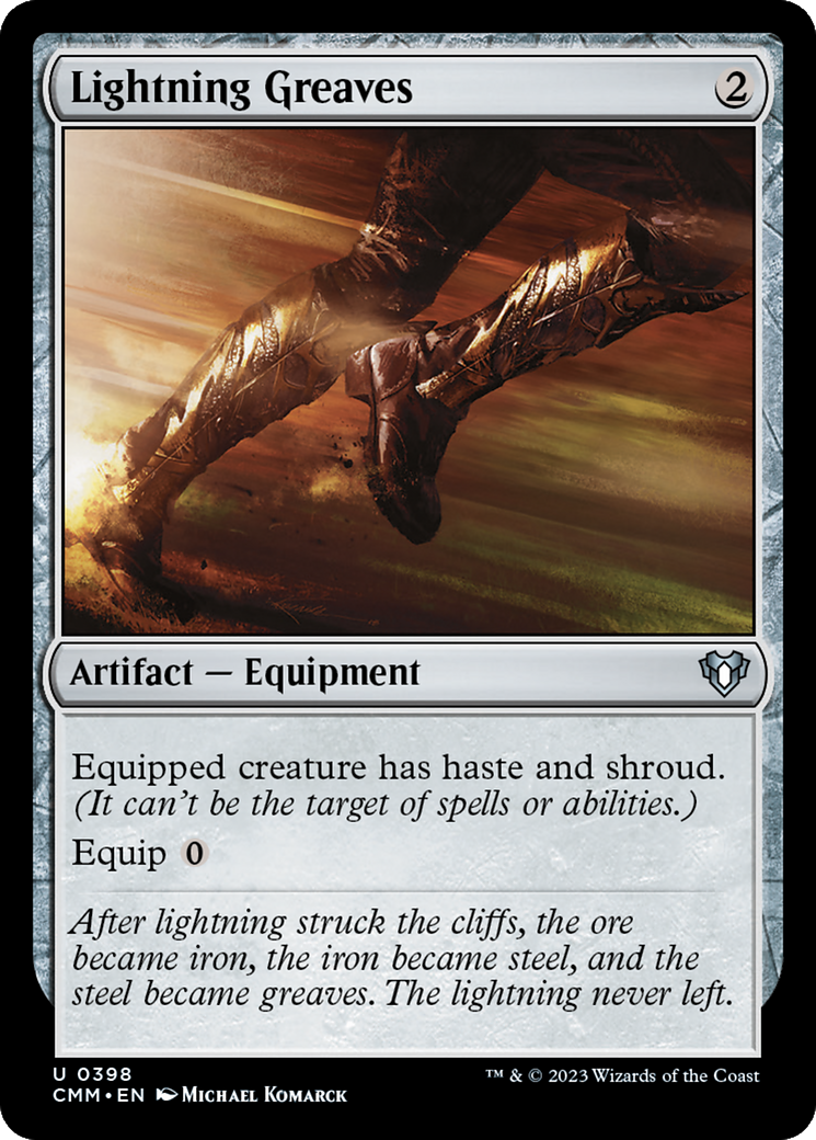 Lightning Greaves (CMM-398)  Foil - Commander Masters