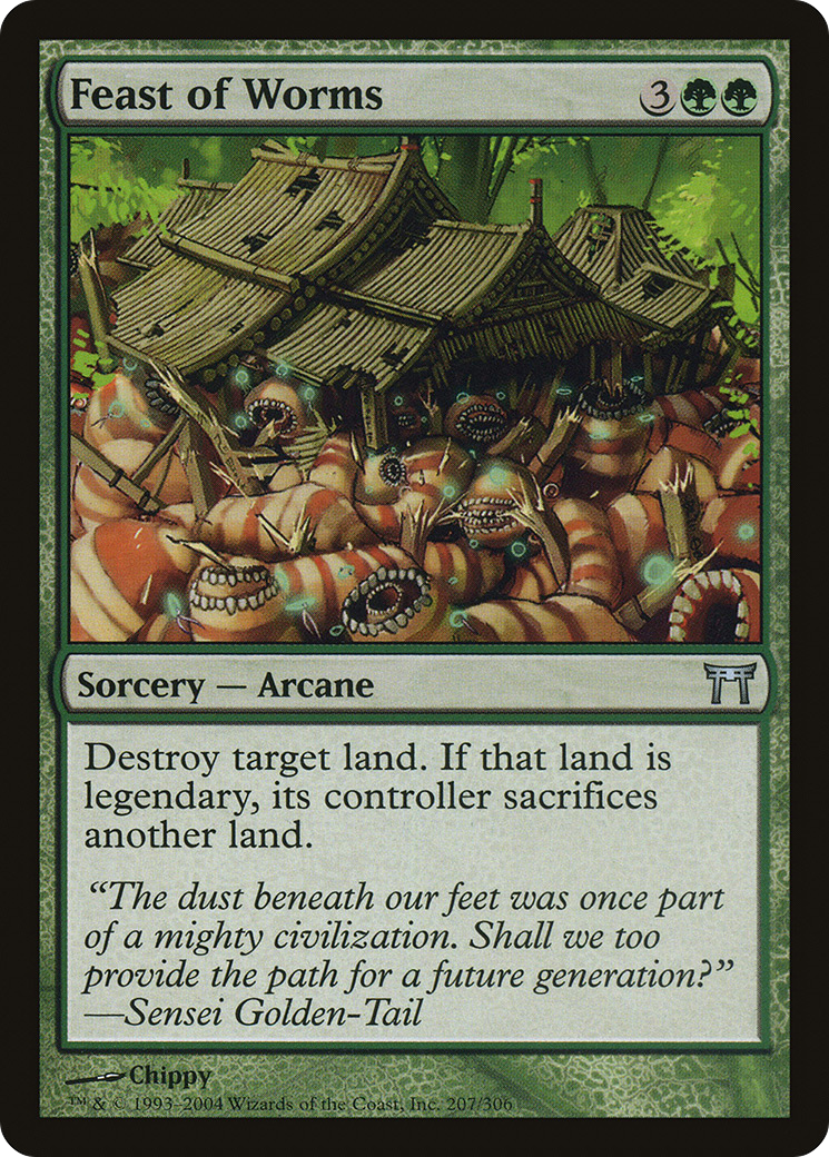 Feast of Worms (CHK-207)  Foil - Champions of Kamigawa