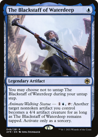 The Blackstaff of Waterdeep (AFR-048)  Foil - Adventures in the Forgotten Realms