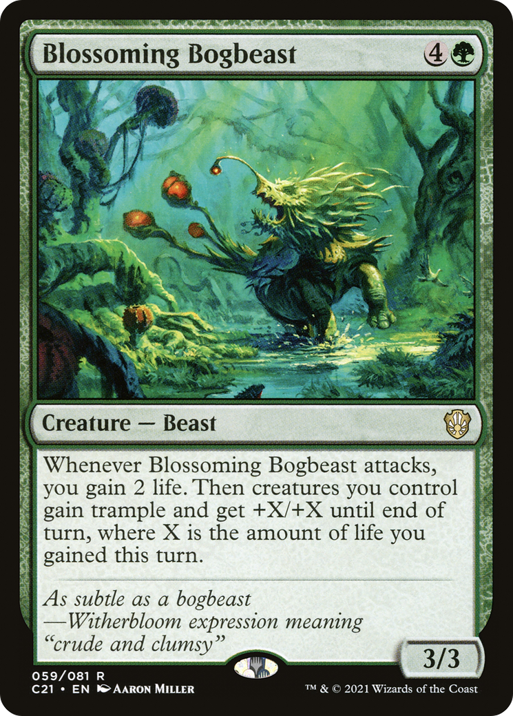 Blossoming Bogbeast (C21-059)  - Commander 2021