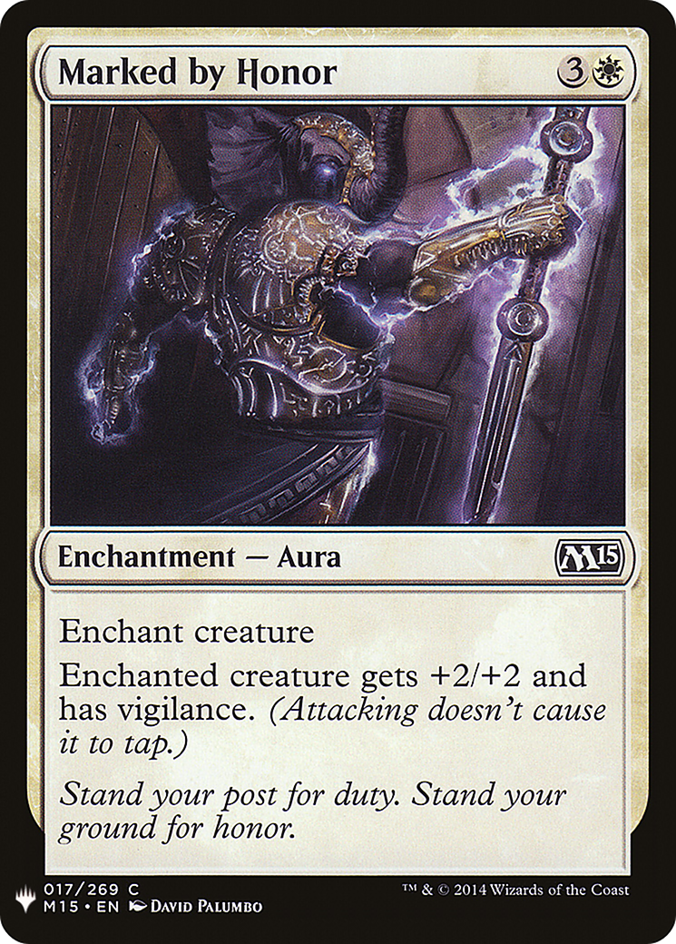 Marked by Honor (LIST-M15-17)  - The List